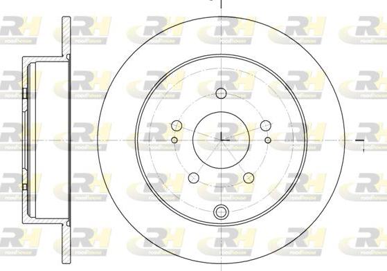 Roadhouse 6997.00 - Тормозной диск autospares.lv