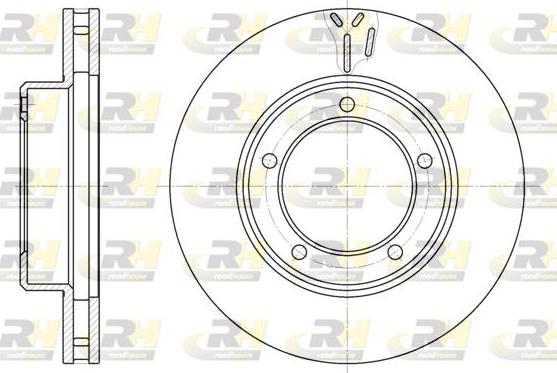 Roadhouse 6945.10 - Тормозной диск autospares.lv