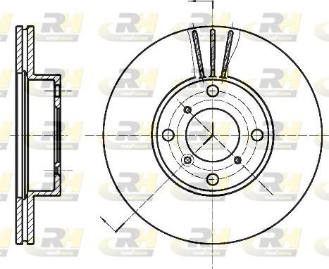 Roadhouse 6950.10 - Тормозной диск autospares.lv