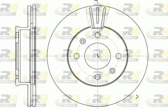 Roadhouse 6958.10 - Тормозной диск autospares.lv