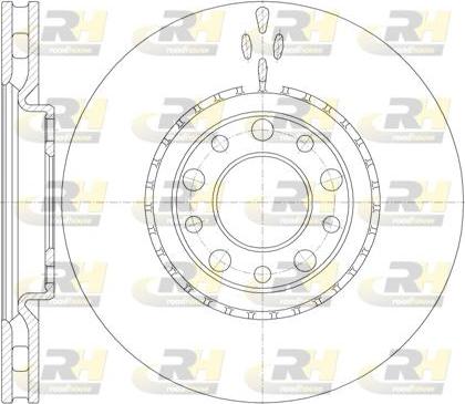 Roadhouse 6964.10 - Тормозной диск autospares.lv