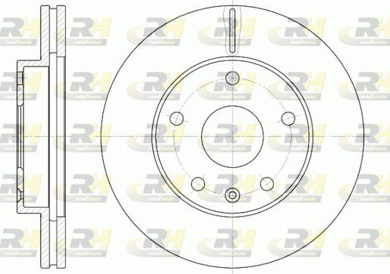 Roadhouse 6960.10 - Тормозной диск autospares.lv