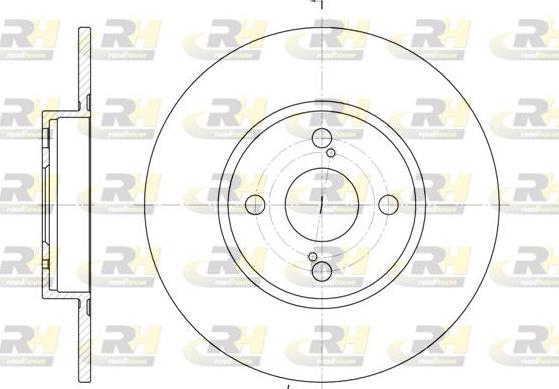 Roadhouse 6900.00 - Тормозной диск autospares.lv