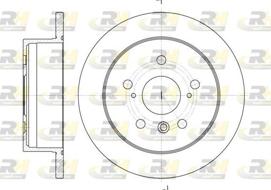 Roadhouse 6908.00 - Тормозной диск autospares.lv