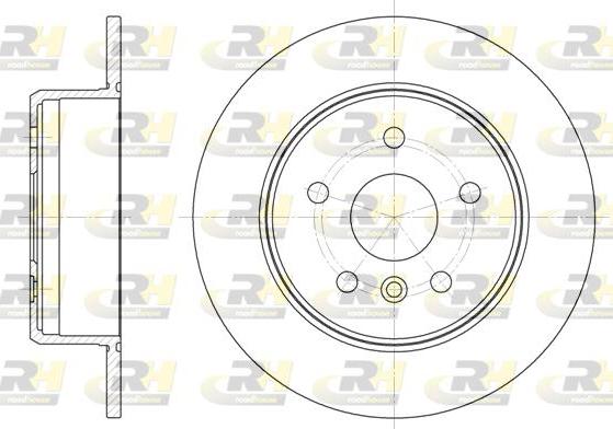 Roadhouse 6914.00 - Тормозной диск autospares.lv