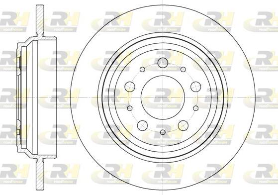 Roadhouse 6916.00 - Тормозной диск autospares.lv