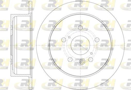 Roadhouse 6911.00 - Тормозной диск autospares.lv