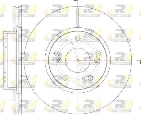 Roadhouse 6986.10 - Тормозной диск autospares.lv