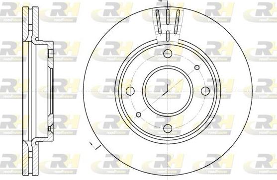 Roadhouse 6987.10 - Тормозной диск autospares.lv