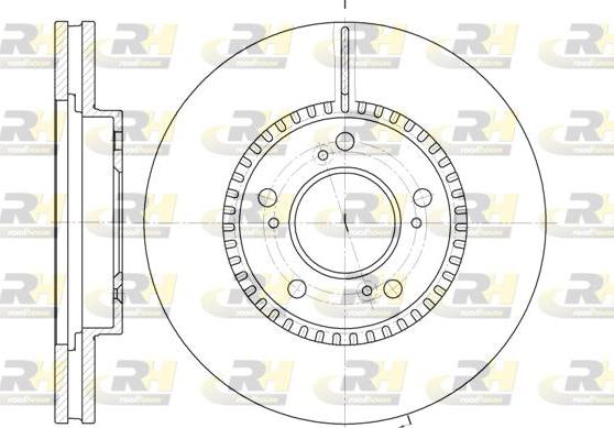 Roadhouse 6938.10 - Тормозной диск autospares.lv