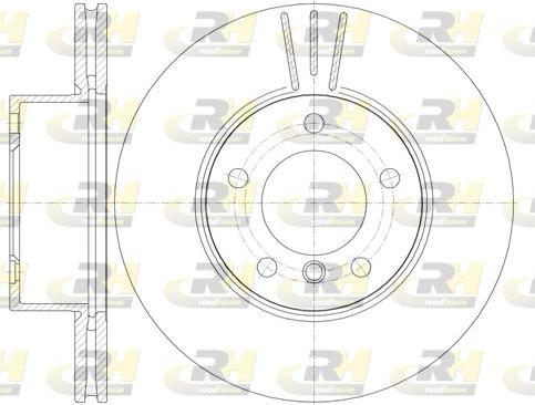 Roadhouse 6974.10 - Тормозной диск autospares.lv