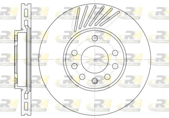 Roadhouse 6494.10 - Тормозной диск autospares.lv