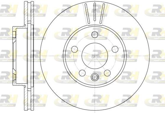 Roadhouse 6496.10 - Тормозной диск autospares.lv