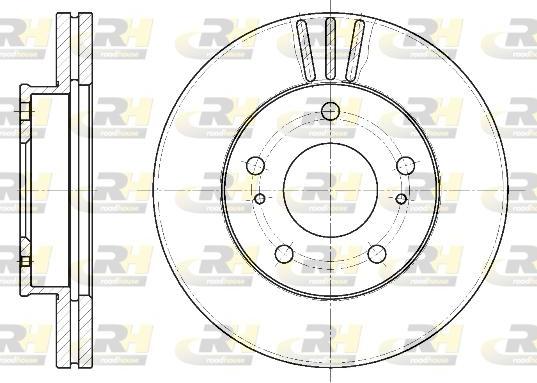 Roadhouse 6444.10 - Тормозной диск autospares.lv