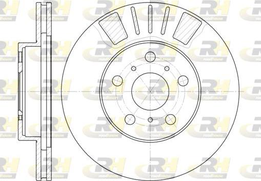 Roadhouse 6445.10 - Тормозной диск autospares.lv