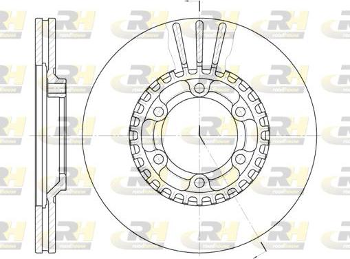 Roadhouse 6446.10 - Тормозной диск autospares.lv