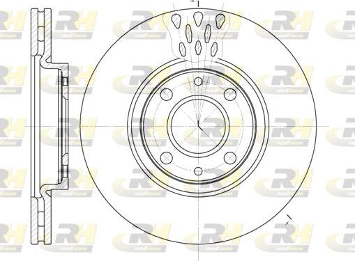 Roadhouse 6443.10 - Тормозной диск autospares.lv