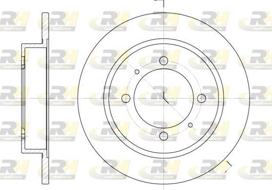 Roadhouse 6447.00 - Тормозной диск autospares.lv