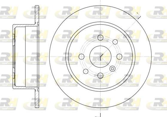 Roadhouse 6454.00 - Тормозной диск autospares.lv