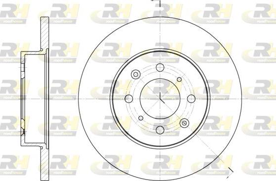 Roadhouse 6451.00 - Тормозной диск autospares.lv