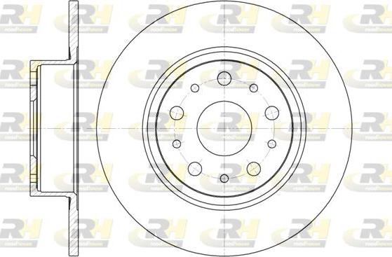 Roadhouse 6457.00 - Тормозной диск autospares.lv