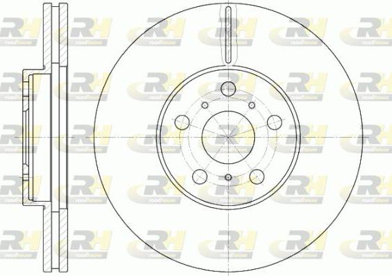 Roadhouse 6465.10 - Тормозной диск autospares.lv