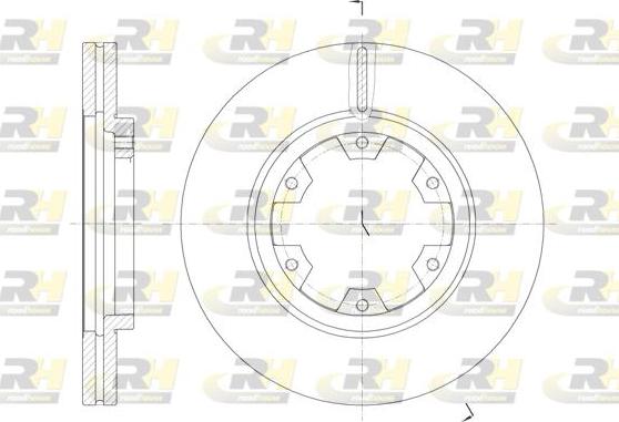 Roadhouse 6466.10 - Тормозной диск autospares.lv