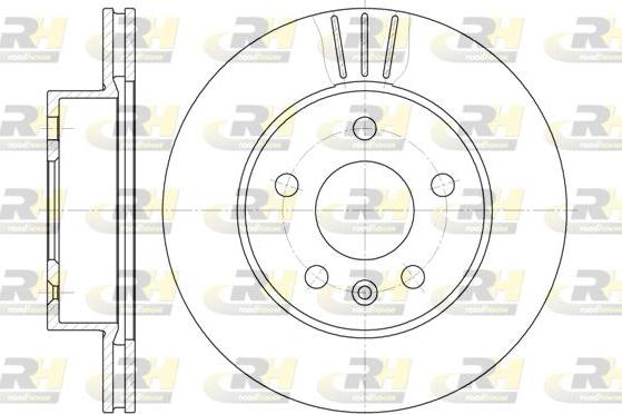 Roadhouse 6460.10 - Тормозной диск autospares.lv