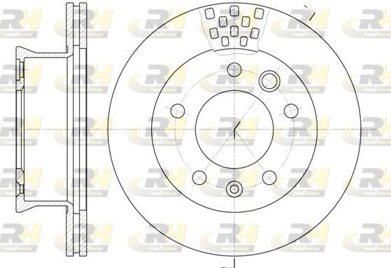 Roadhouse 6461.10 - Тормозной диск autospares.lv