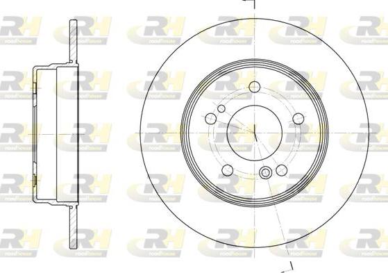 Roadhouse 6467.00 - Тормозной диск autospares.lv