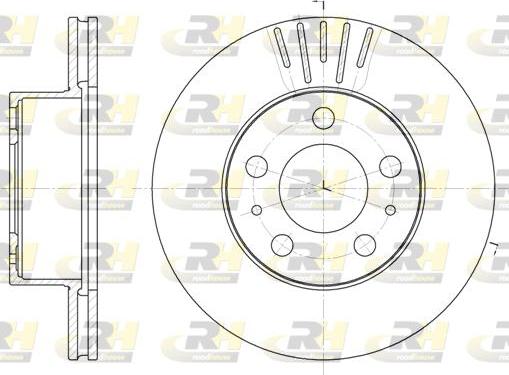 Roadhouse 6409.10 - Тормозной диск autospares.lv