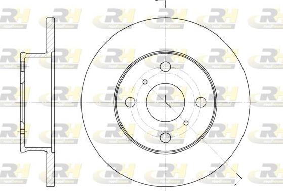 Roadhouse 6401.00 - Тормозной диск autospares.lv