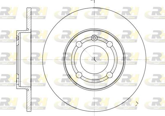 Roadhouse 6418.00 - Тормозной диск autospares.lv