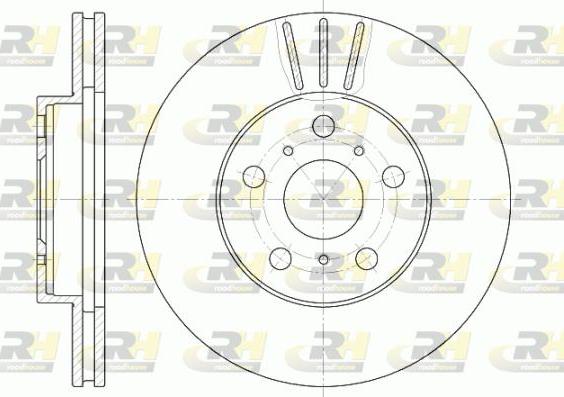 Roadhouse 6439.10 - Тормозной диск autospares.lv