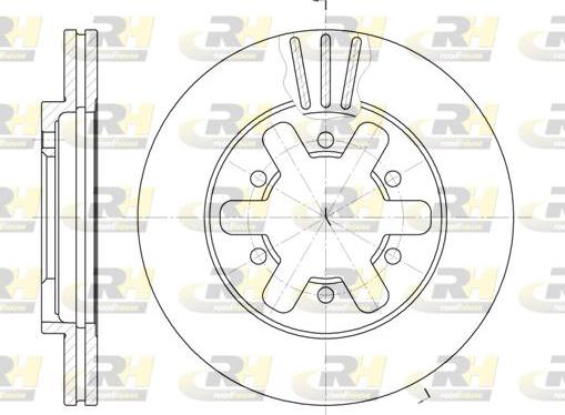 Roadhouse 6432.10 - Тормозной диск autospares.lv