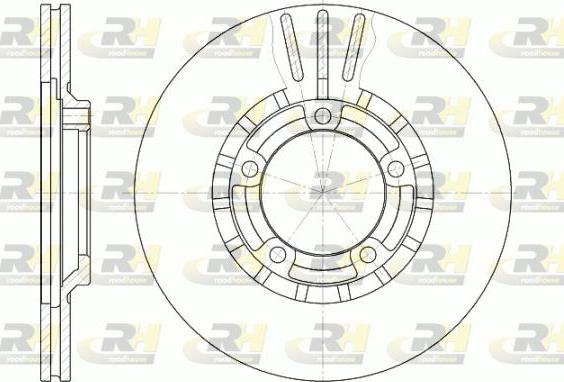 Roadhouse 6437.10 - Тормозной диск autospares.lv