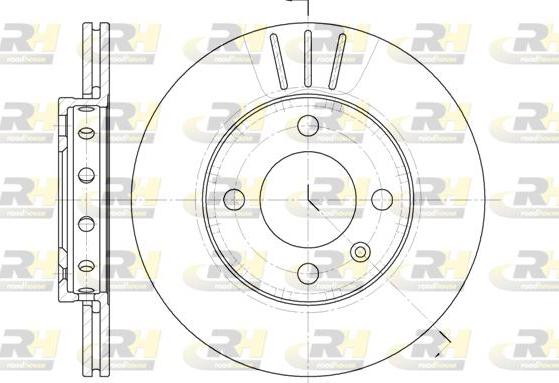 Roadhouse 6426.10 - Тормозной диск autospares.lv