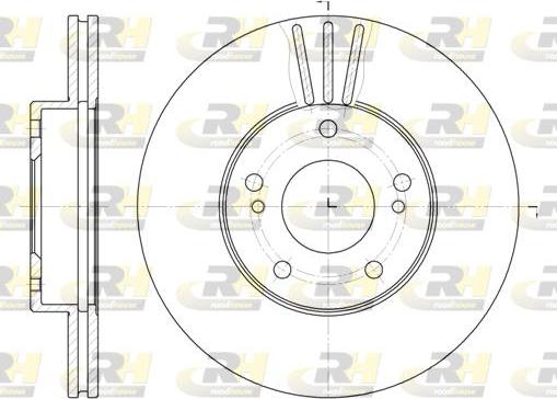 Roadhouse 6474.10 - Тормозной диск autospares.lv