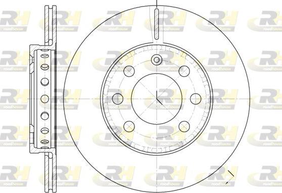 Roadhouse 6595.00 - Тормозной диск autospares.lv