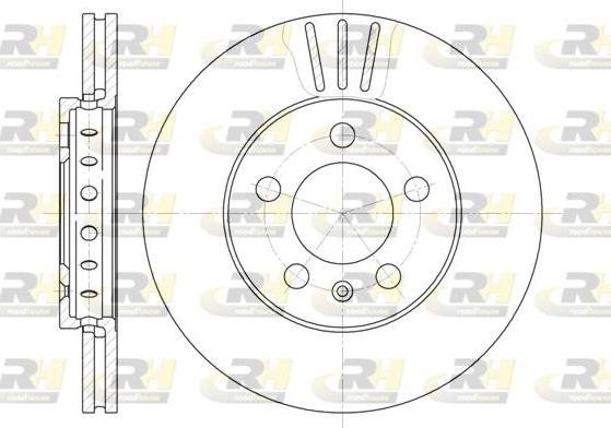 Roadhouse 6545.10 - Тормозной диск autospares.lv