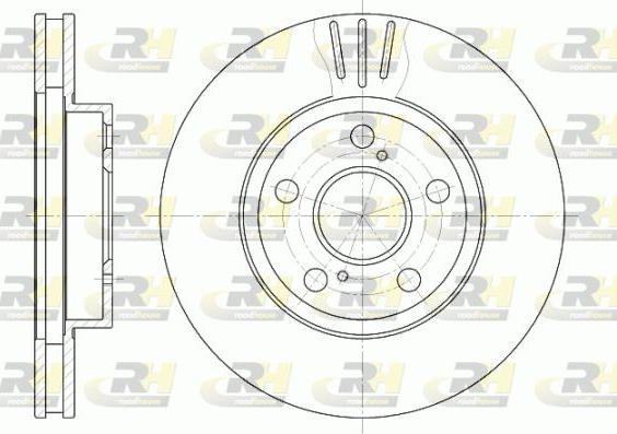 Roadhouse 6540.10 - Тормозной диск autospares.lv