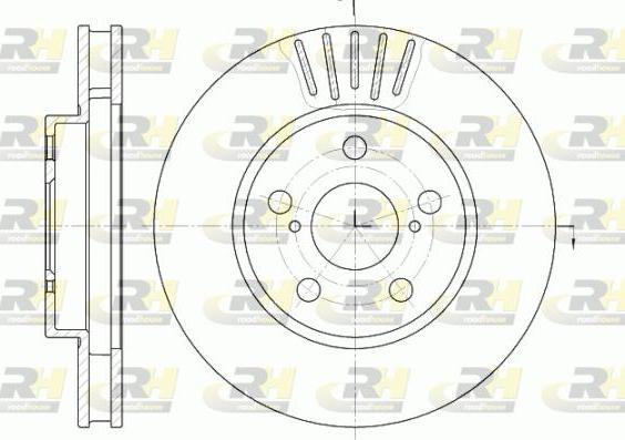 Roadhouse 6541.10 - Тормозной диск autospares.lv