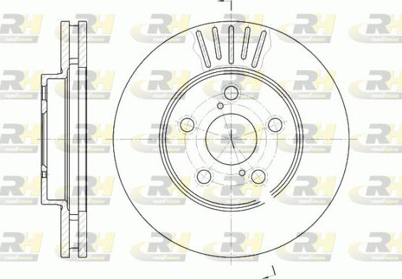 Roadhouse 6542.10 - Тормозной диск autospares.lv