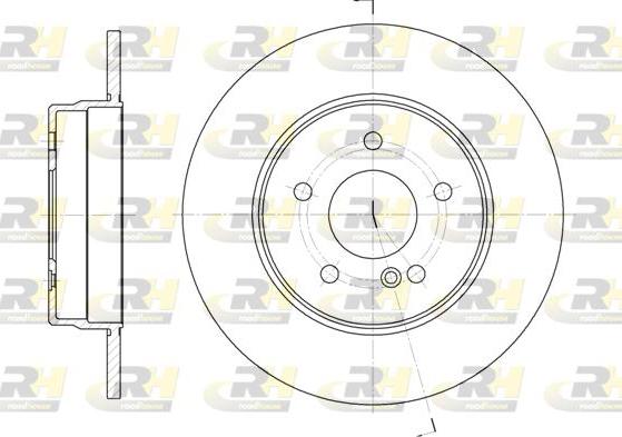 Roadhouse 6555.00 - Тормозной диск autospares.lv