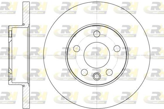 Roadhouse 6550.00 - Тормозной диск autospares.lv