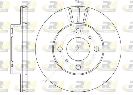 Roadhouse 6557.10 - Тормозной диск autospares.lv