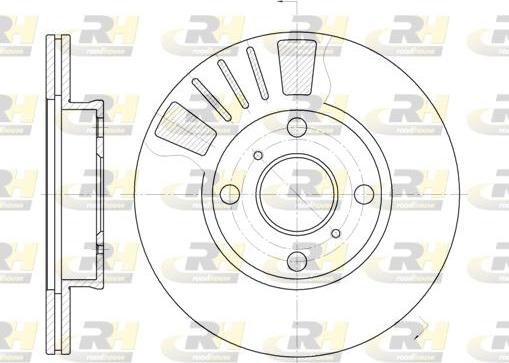 Roadhouse 6569.10 - Тормозной диск autospares.lv