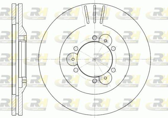 Roadhouse 6560.10 - Тормозной диск autospares.lv