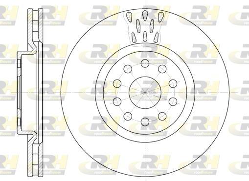 Roadhouse 6563.10 - Тормозной диск autospares.lv