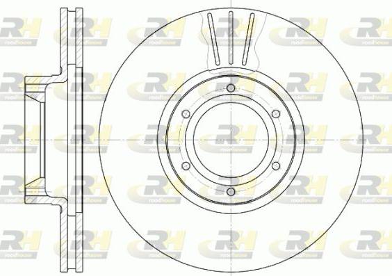 Roadhouse 6567.10 - Тормозной диск autospares.lv